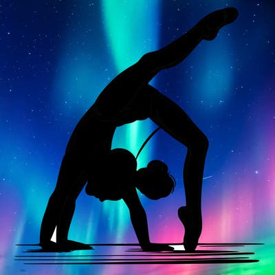 girl doing gymnastics