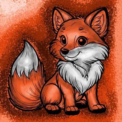 realistic fox