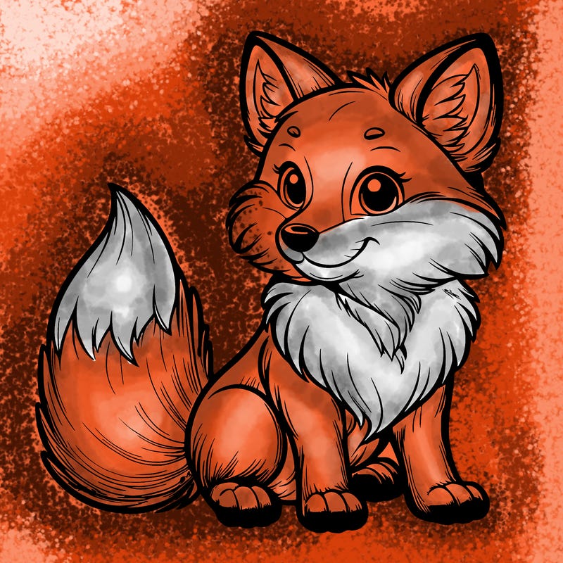 realistic fox