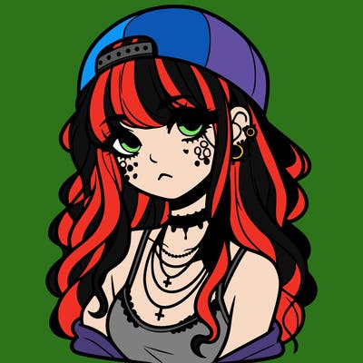 scene girl aesthetic