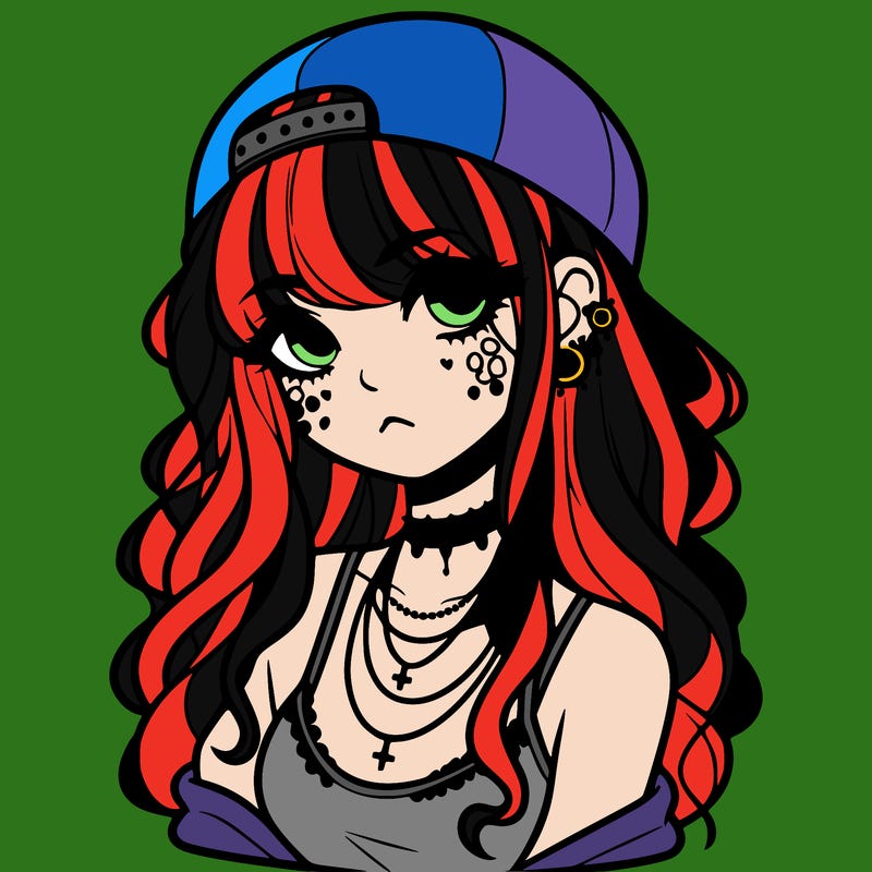 scene girl aesthetic