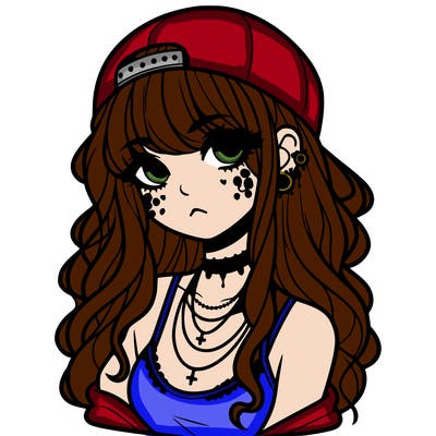 scene girl aesthetic