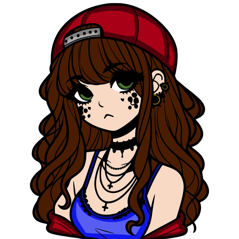 scene girl aesthetic