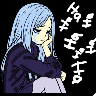 a realistic girl with depression