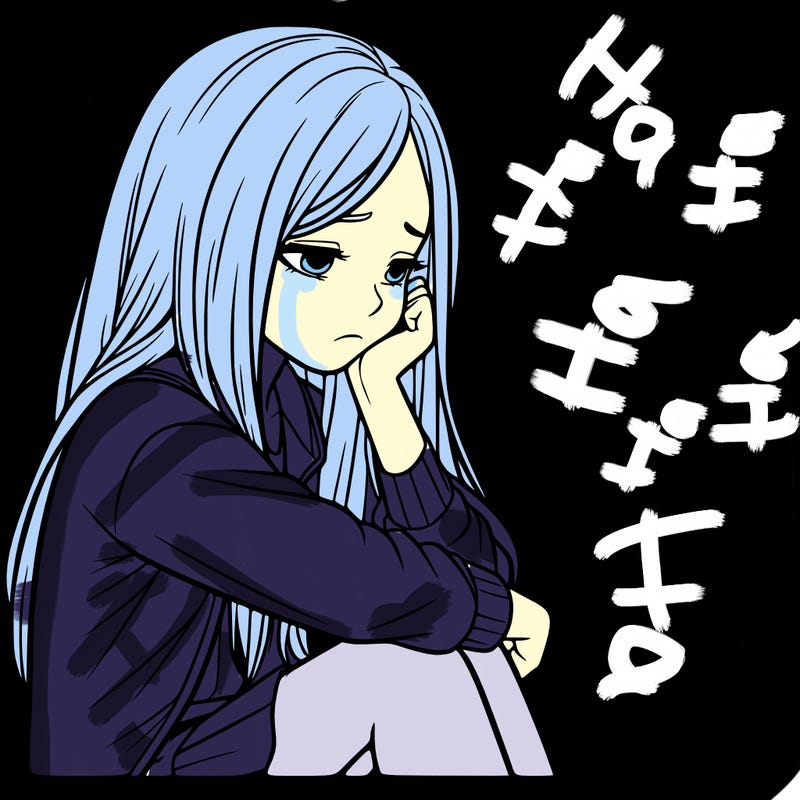 a realistic girl with depression