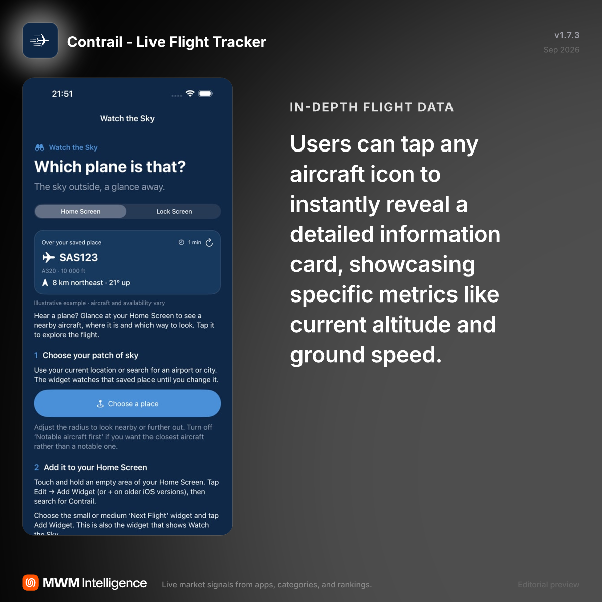 Contrail - Live Flight Tracker - Travel App | MWM