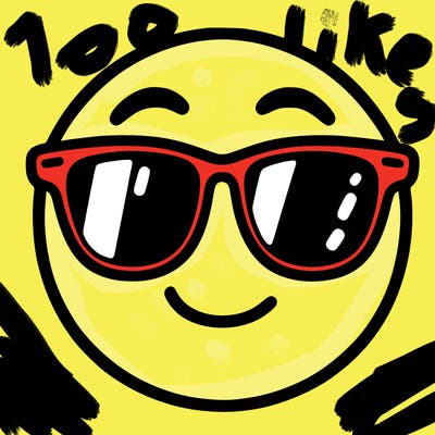 emoji with sunglasses
