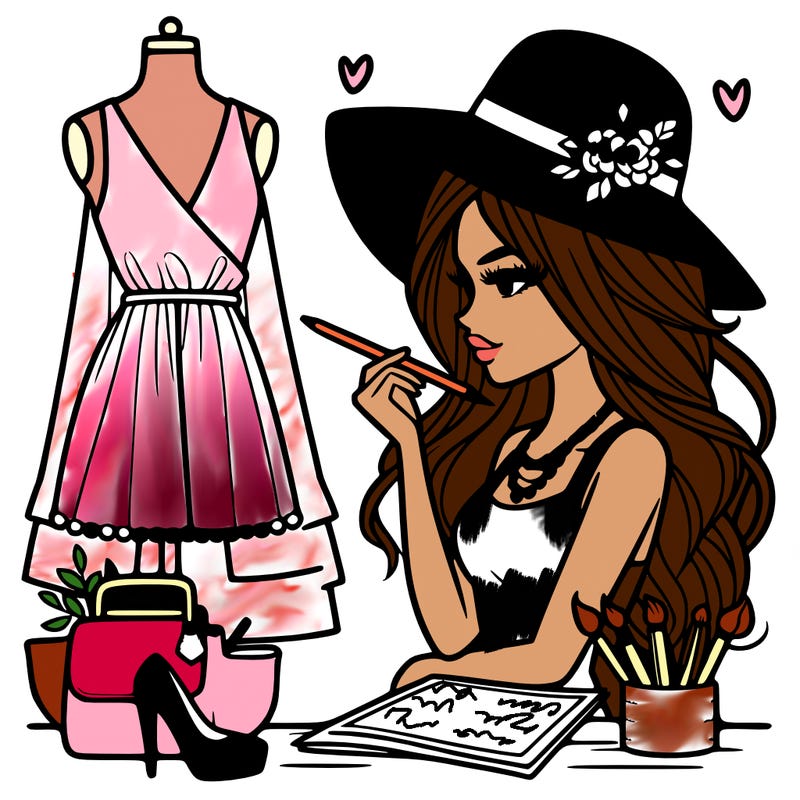 a stylish fashion designer