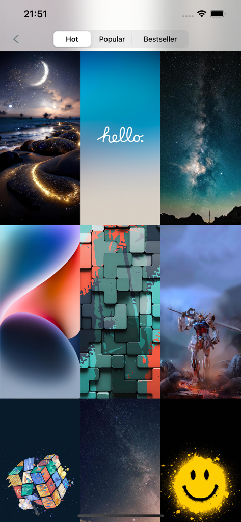 Wallpapers -Selected HD Images - A collection of trending HD wallpapers including landscapes, abstract art, and illustrations.