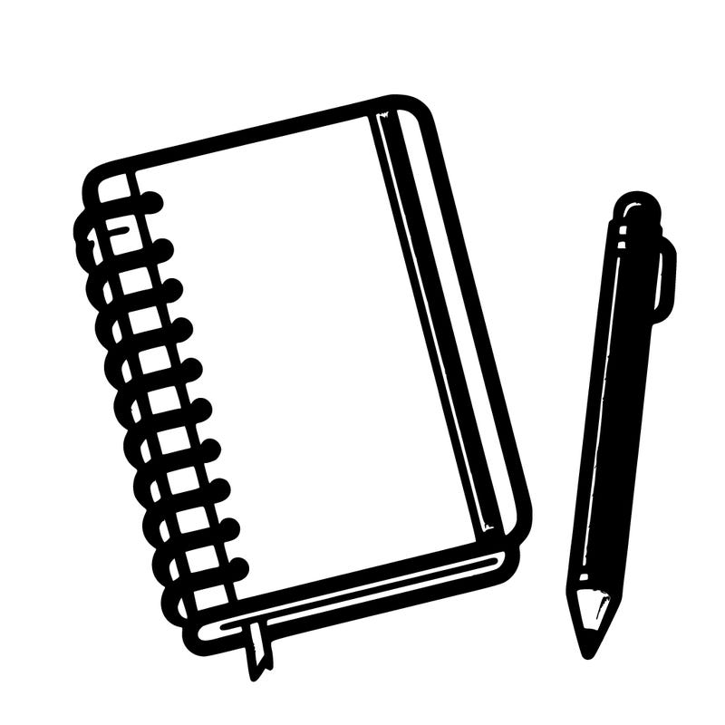 plan notebook no drawings just a notebook