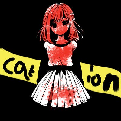 realistic girl with a skirt on