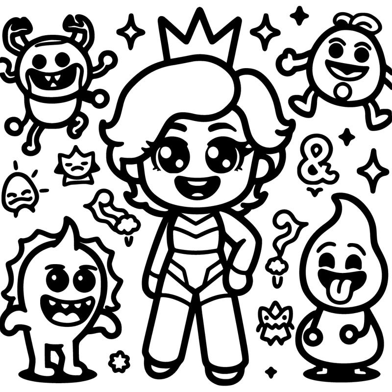 simple characters that kids will like🥳🤩😮😮😮😲🥴