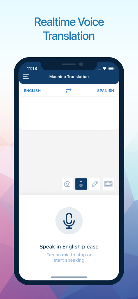 Translate.com - Translate 앱의 실시간 음성 번역 기능