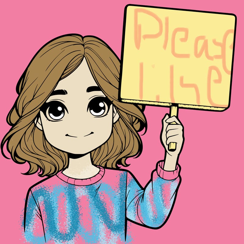 realistic girl holding up a sign