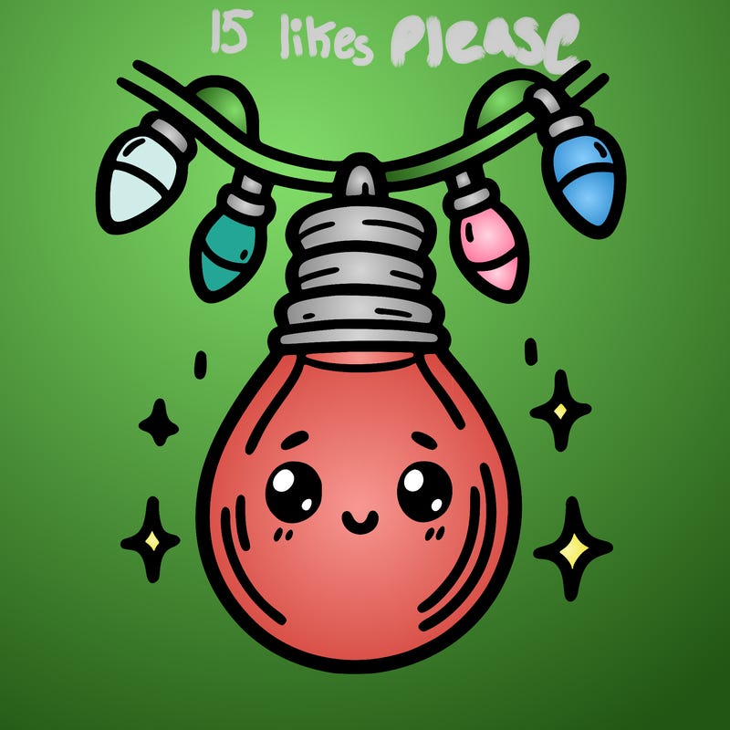 small bulb of a garland