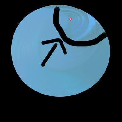 a plain circle with nothing else