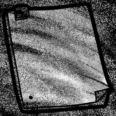 a blank piece of paper with absolutely nothing on it