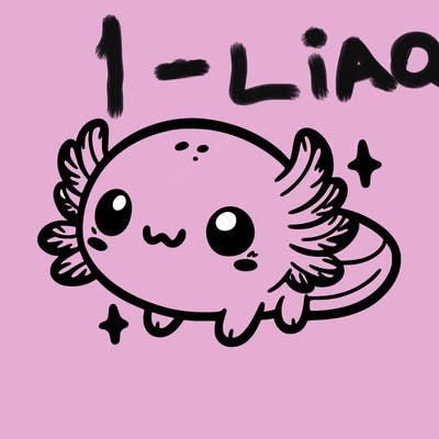 cute easy baby axolotl