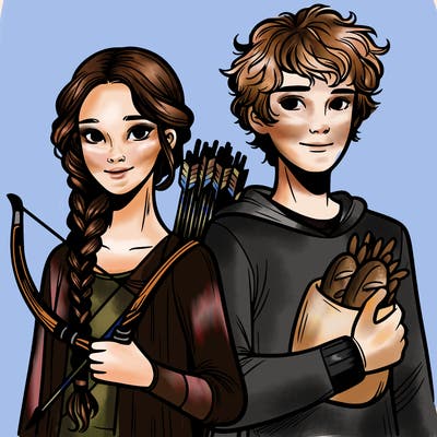 katniss peeta hunger games