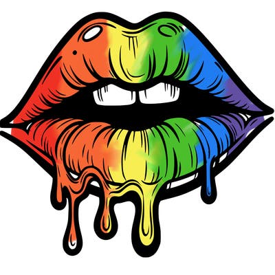 lips that look realistic and drip