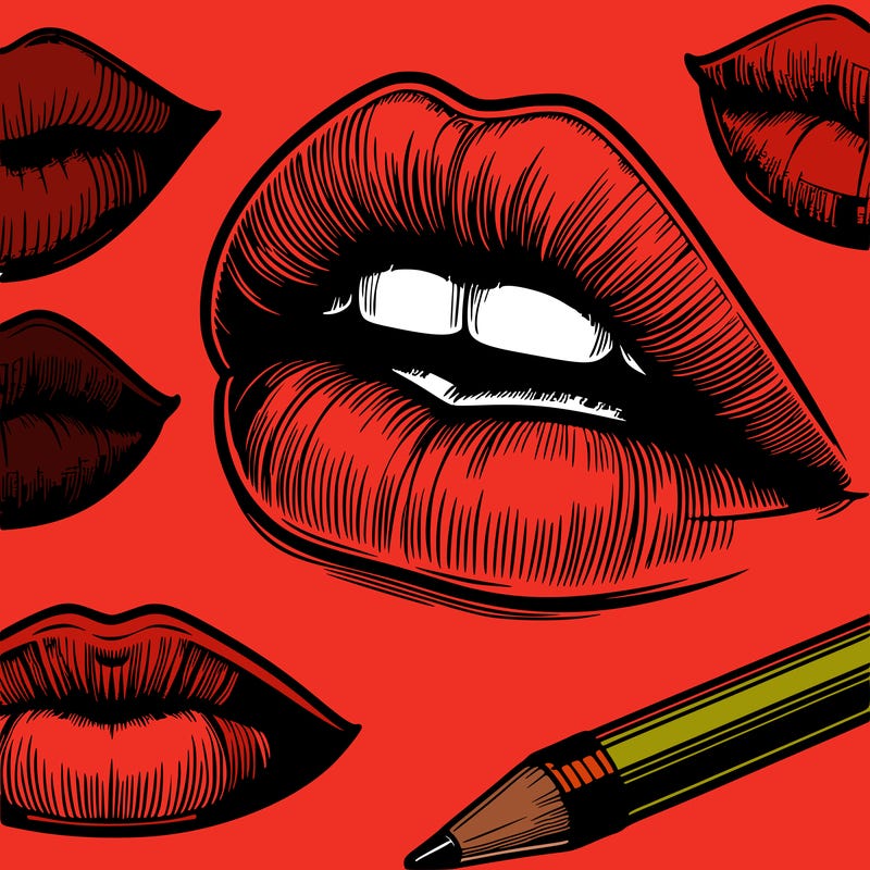 realistic  lips