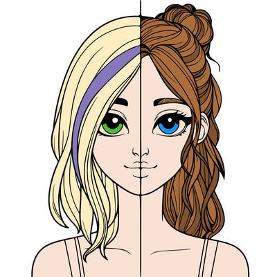 realistic girl split