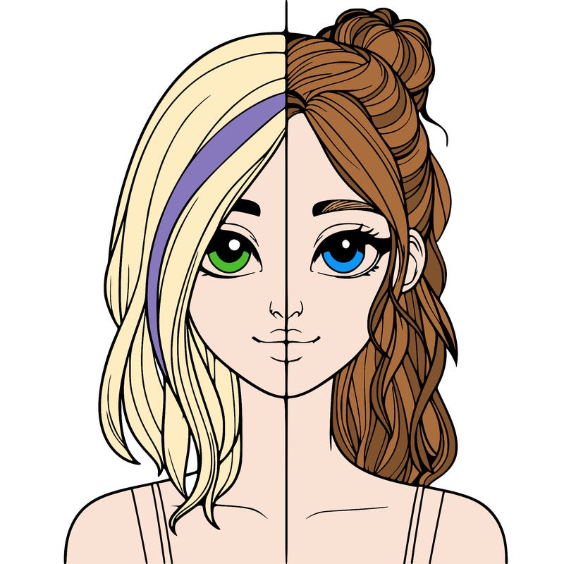 realistic girl split