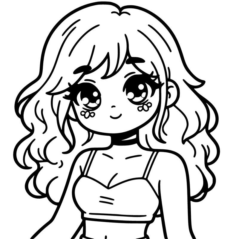 girl in a cute crop top