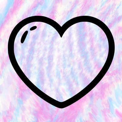 a blank heart