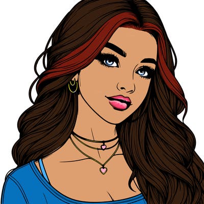 detailed realistic girl