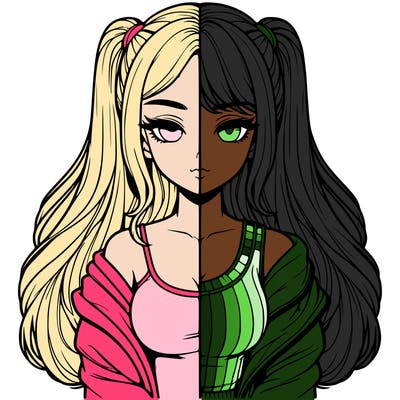 realistic girl split