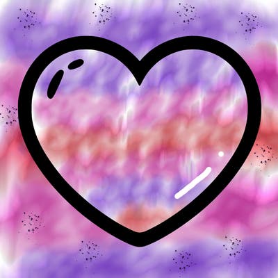 a blank heart