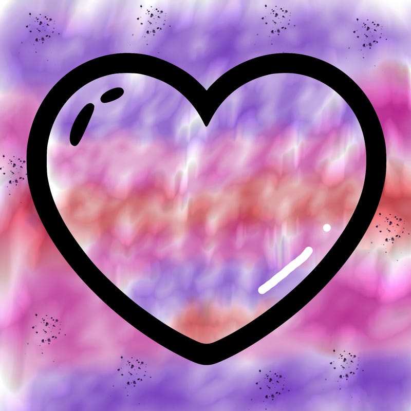 a blank heart
