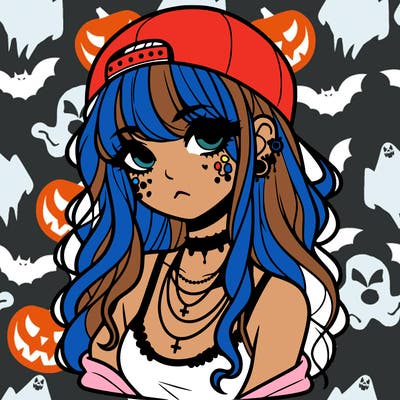 scene girl aesthetic