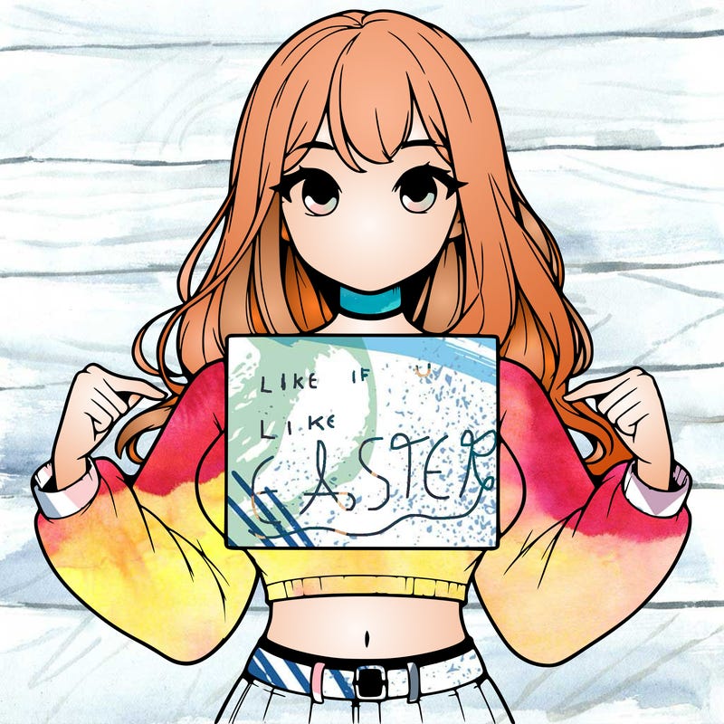 girl holding a blank sign in a long sleeve crop top