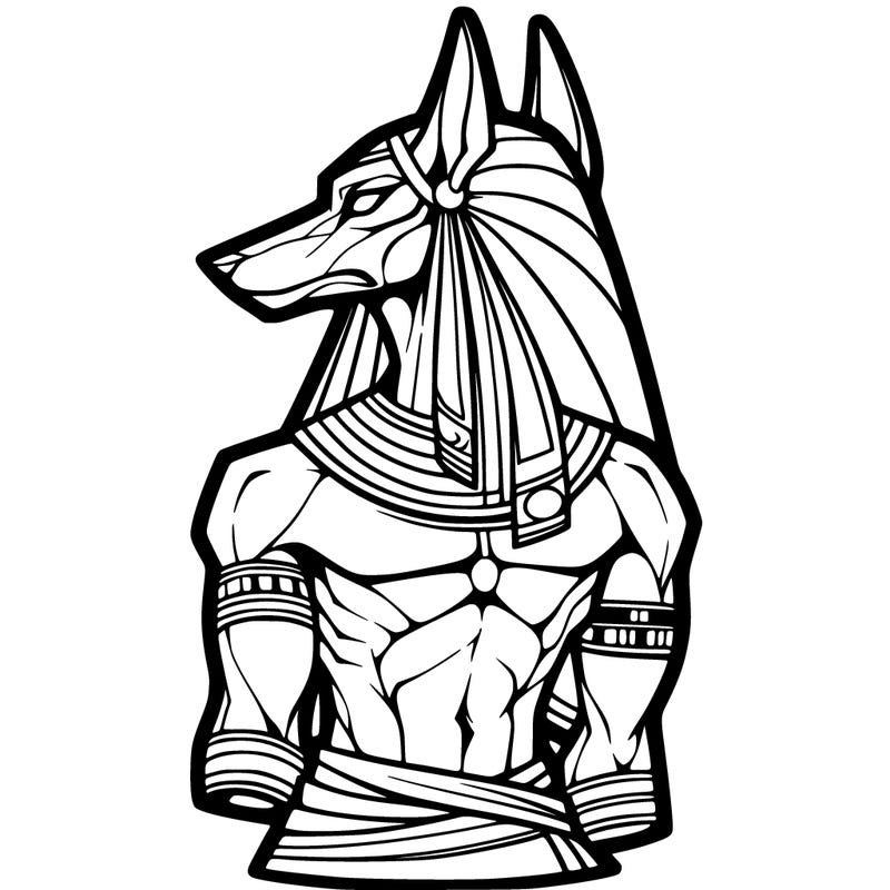 anubis in human form