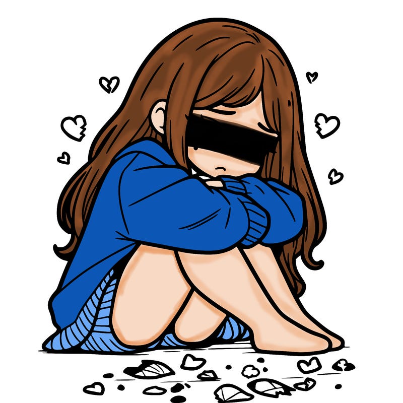 a girl after a breakup