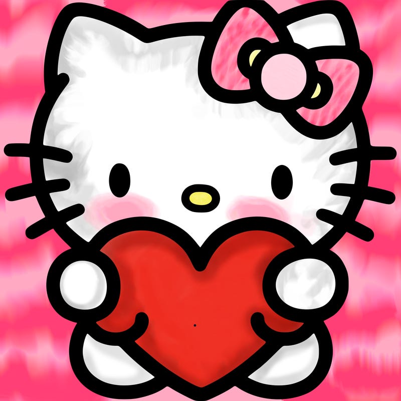 hello kitty with heart