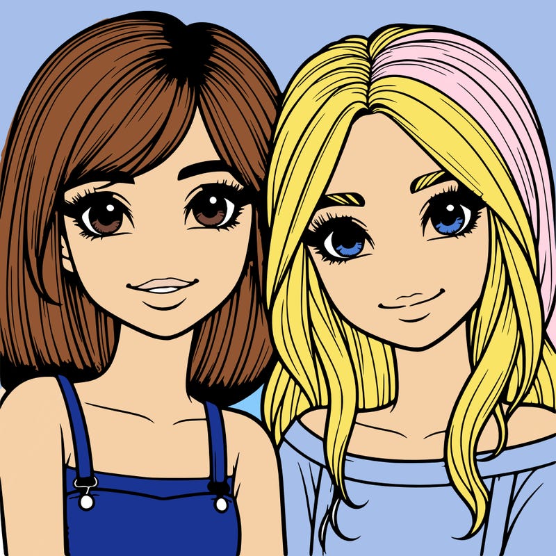 realistic girl best friends