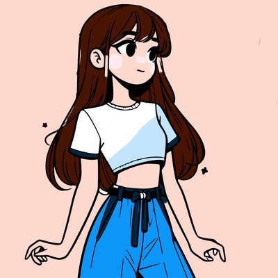 girl in a cute crop top