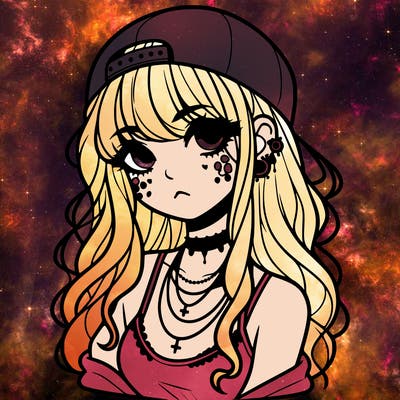 scene girl aesthetic