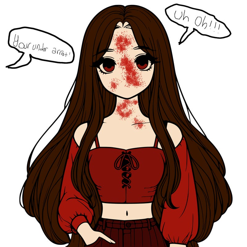 realistic girl with long hair and cute crop top