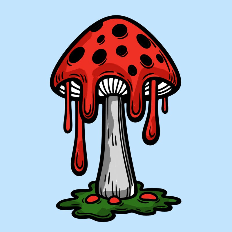 dripping mushroom