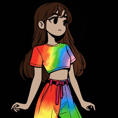 girl in a cute crop top