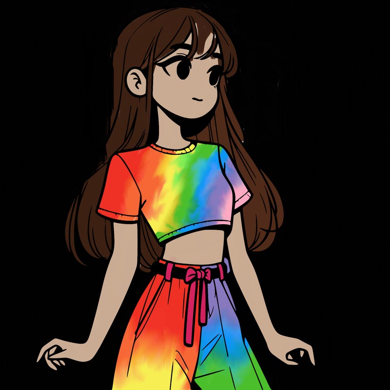 girl in a cute crop top