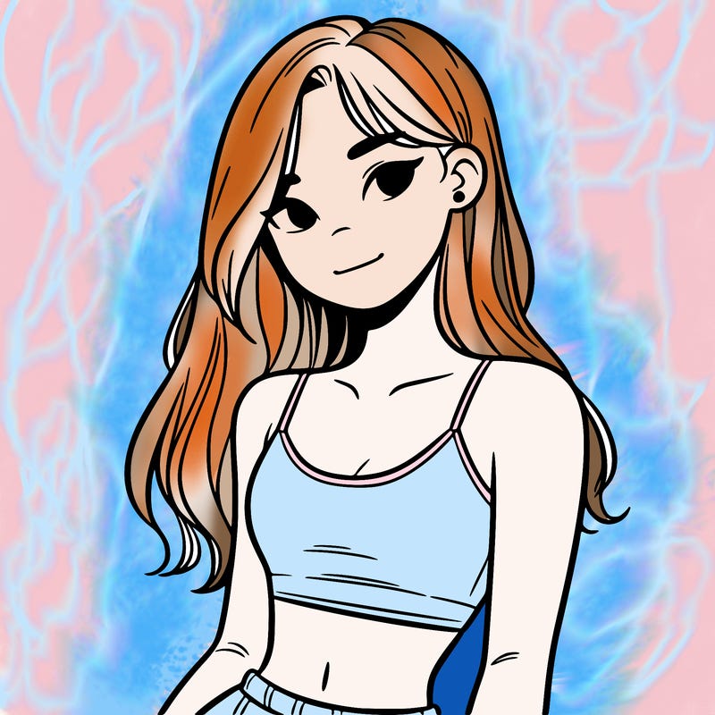 teen girl with crop top