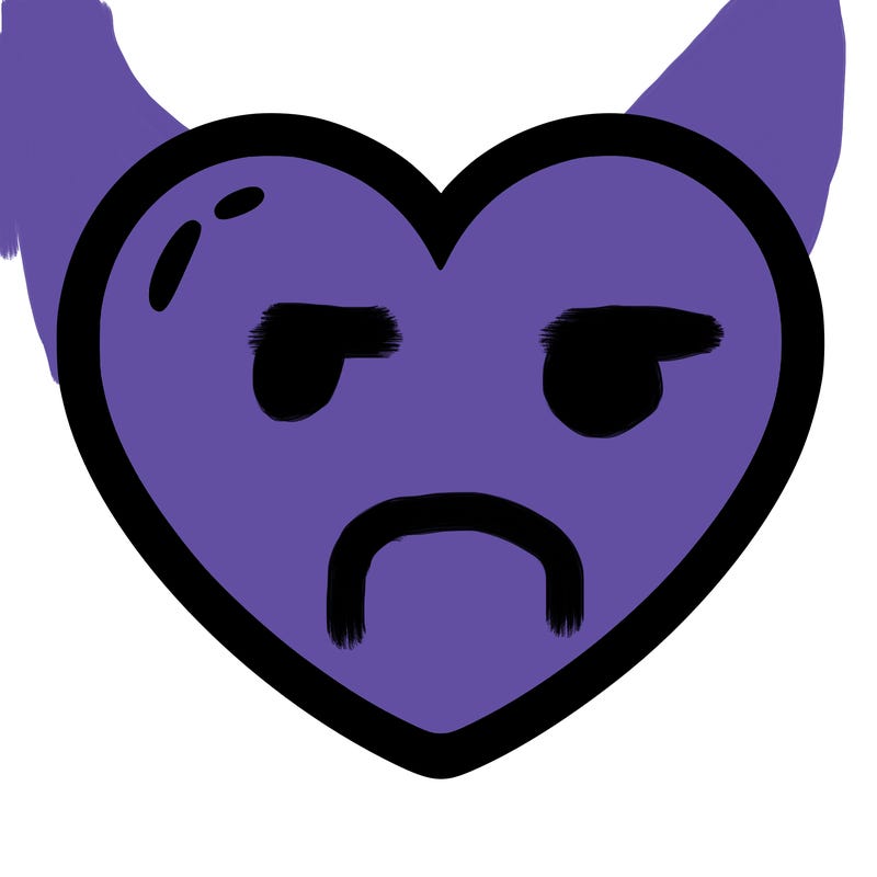 a blank heart