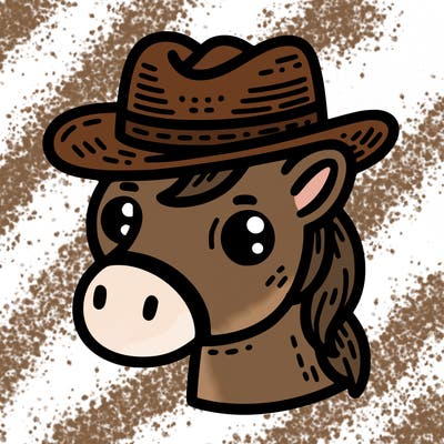 horse weer a hat