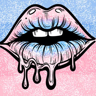 lips that look realistic and drip