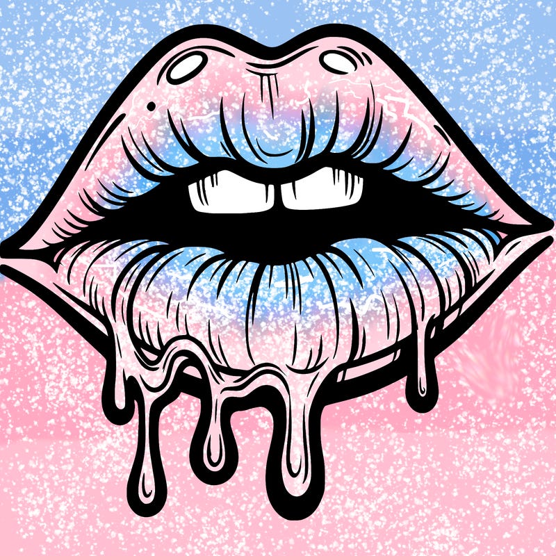 lips that look realistic and drip